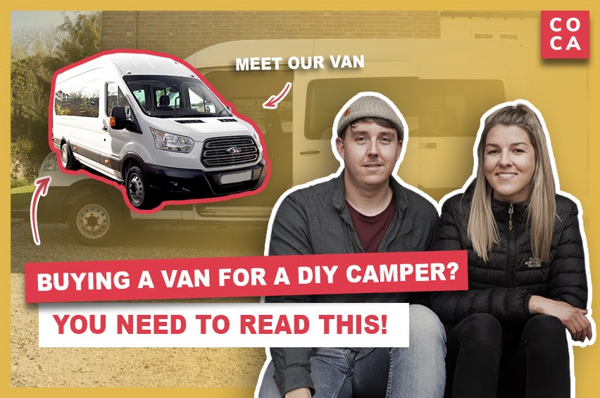 Buying a van for a DIY Camper blog post visual